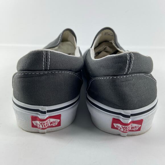 Vans Gray Slip on Canvas Mens Size 10 - Picture 4 of 12
